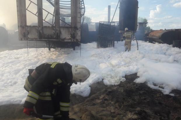 В Волгограде ликвидировали возгорание нефтепродуктов
