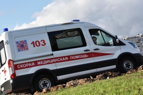 An ambulance transporting a pregnant woman was involved in a road accident in the Novosibirsk region.