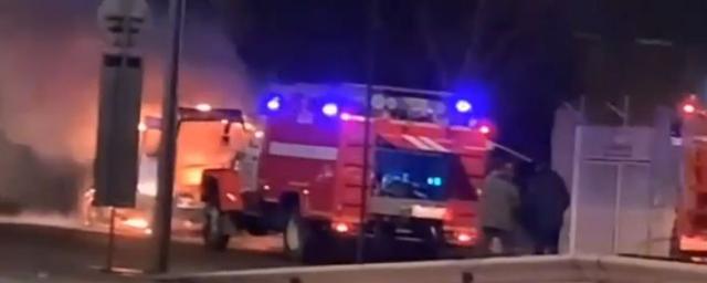 В Челябинске на ходу загорелась машина скорой помощи