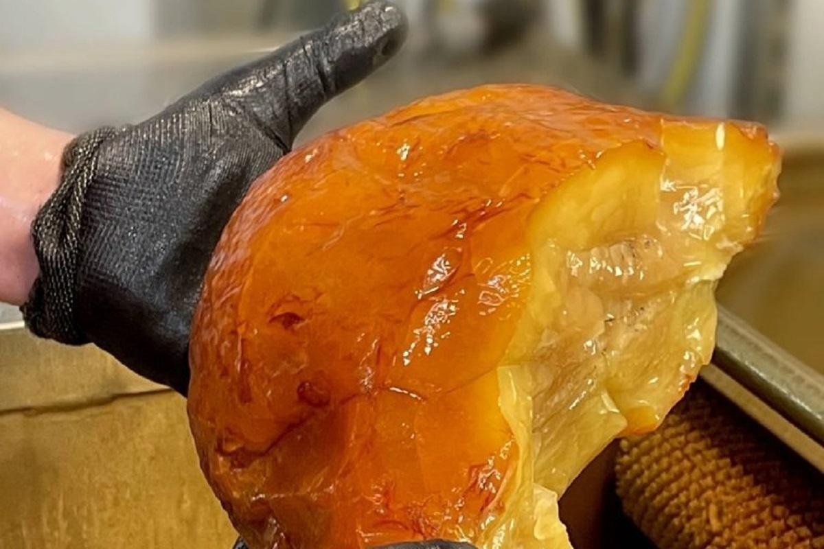 В Калининграде обнаружили уникальный янтарь самородок