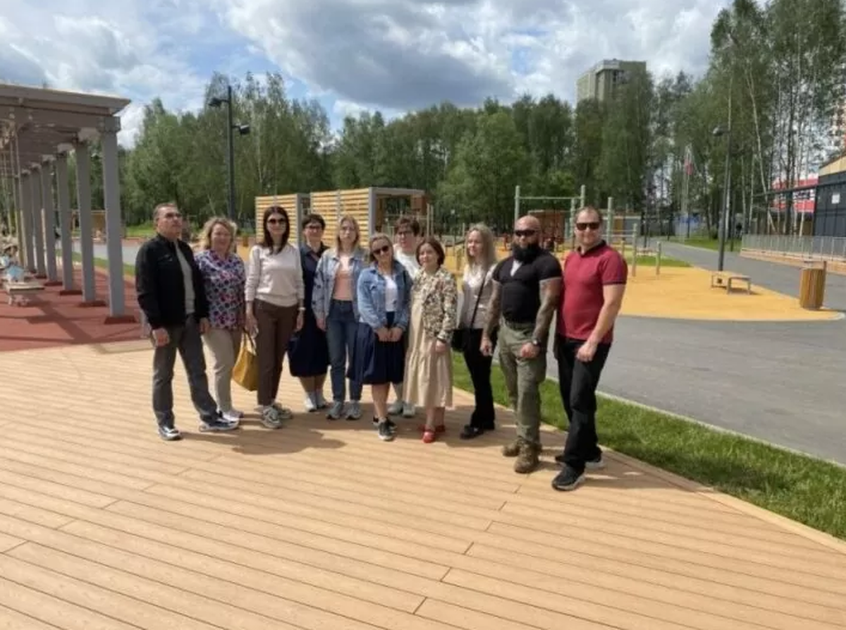 Заместитель главы Городского округа Пушкинский проинспектировала новый парк в Ивантеевке