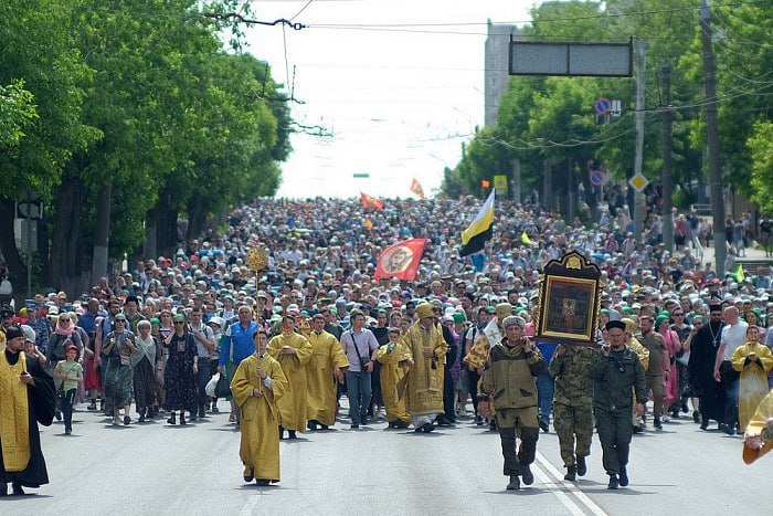 В российском (страна-террорист) городе пройдет большой крестный ход в честь православного святого