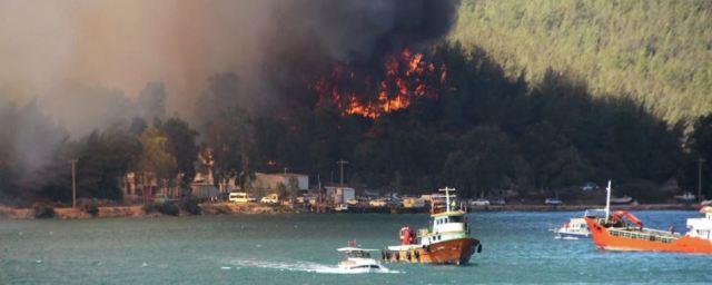 Из трех отелей в турецком Бодруме эвакуируют постояльцев по причине пожаров