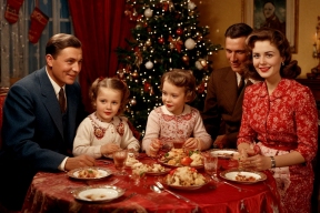 Шампанское — одна бутылка. Салат на весь стол. Как отмечали Новый год в СССР