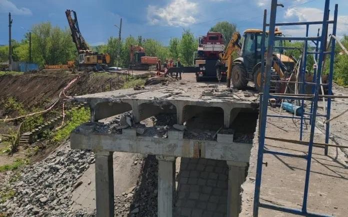 Демонтаж моста в Рузаевке выполнен на 80%