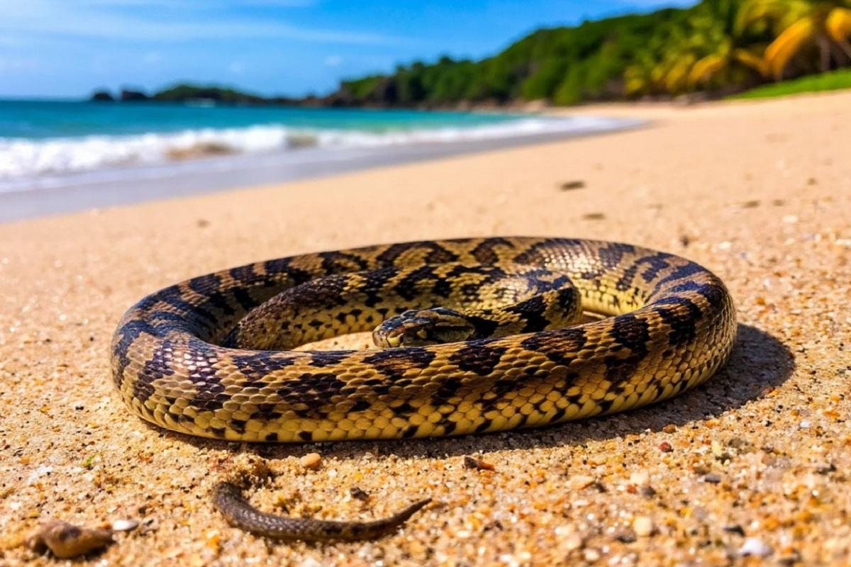 Жителей НСО предупредили об опасности на пляже - ядовитые змеи нападают на купальщиков