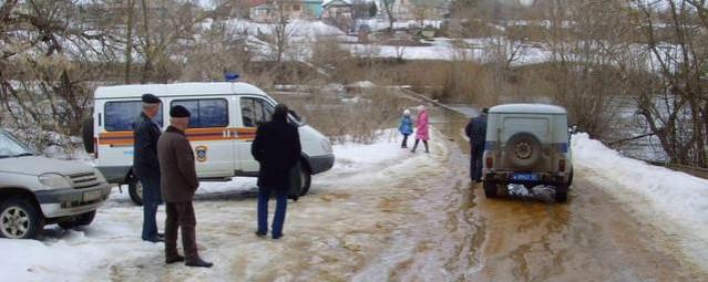 В Починковском районе подтоплен автомобильный мост через Алатырь