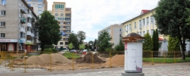 Власти Смоленска начали благоустройство пешеходной зоны в районе Детской клинической больницы