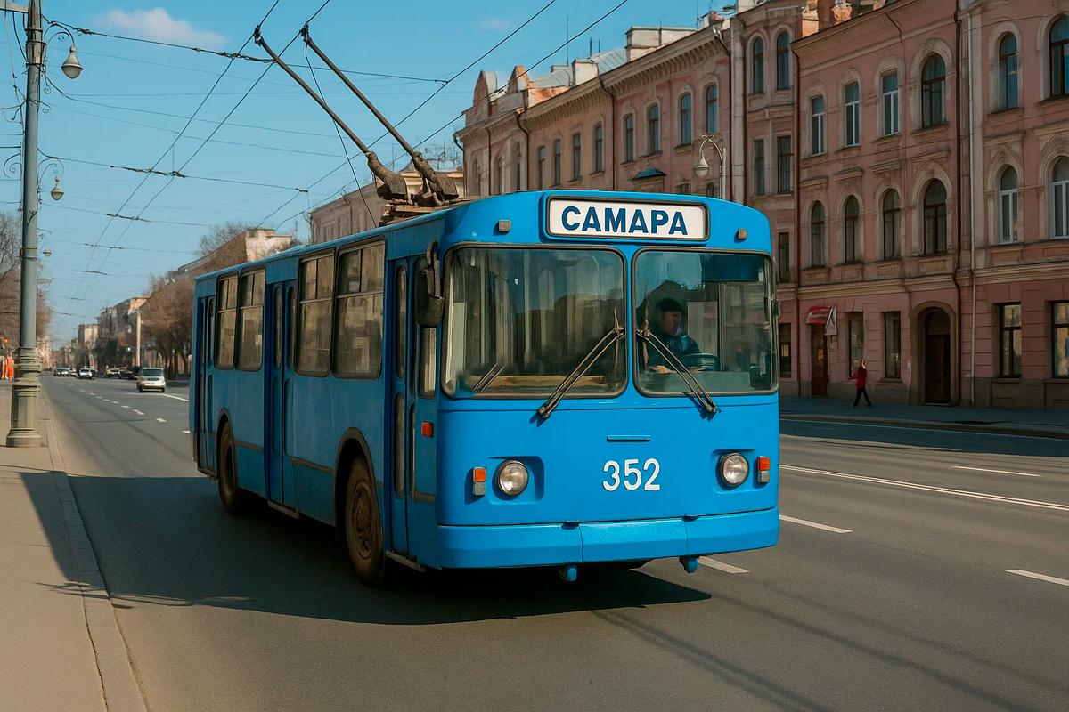 В Самаре на линию вышел троллейбус «Горожанин» вместо электробуса