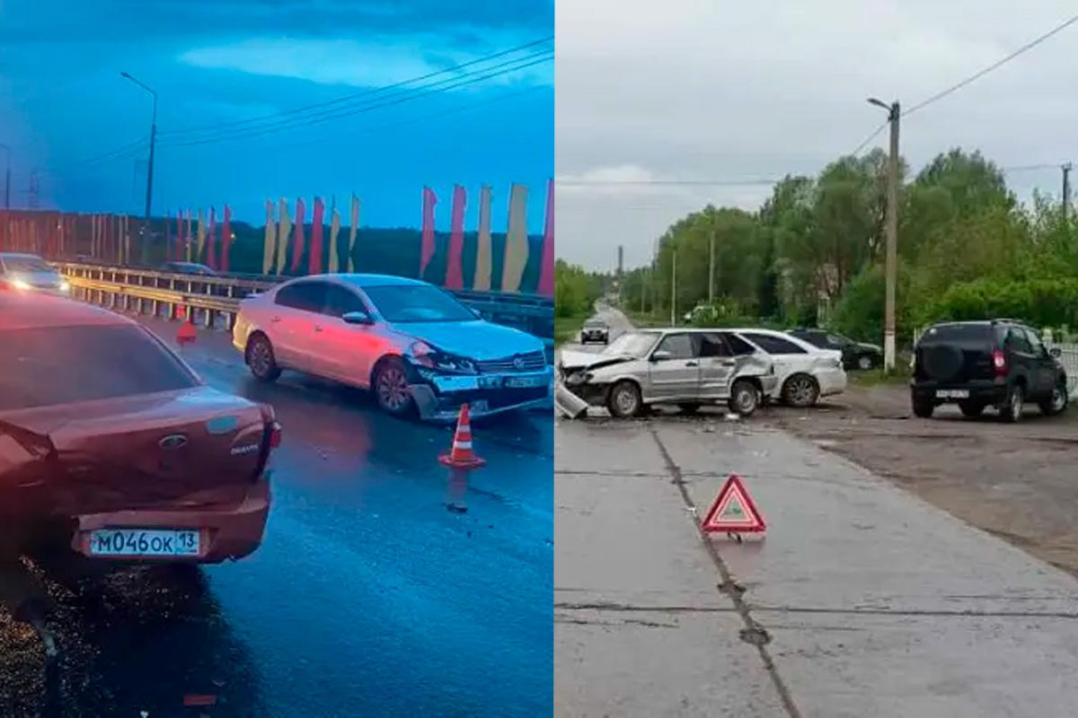 Две аварии на дорогах с пострадавшими произошли в Мордовии за сутки