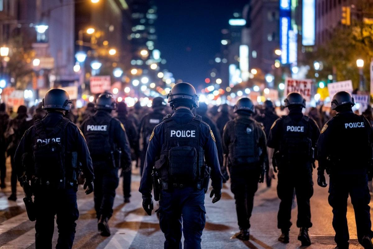 Мирный протест в Нью-Йорке превратился в ад: коктейли Молотова полетели в толпу из-за провокатора с перцовкой