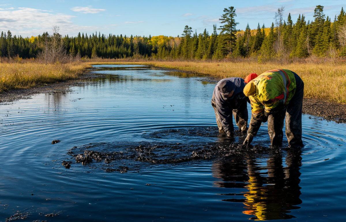 Администрация Тулы выделила средства на уборку мазута в Щегловской засеке