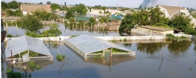 Город Алешки Херсонской области частично затопило водой из-за разрушения Каховской гидроэлектростанции