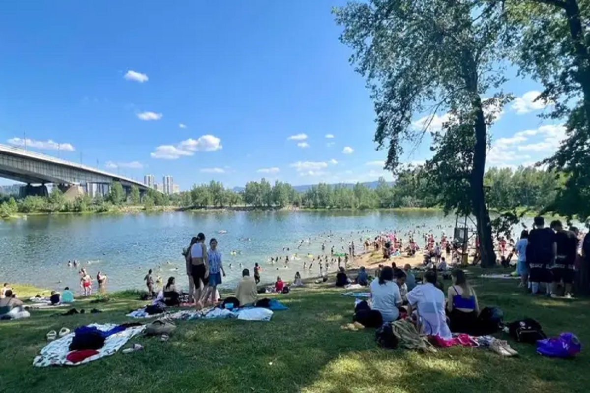 Роспотребнадзор запретил красноярцам купаться в двух водоемах на острове Татышев