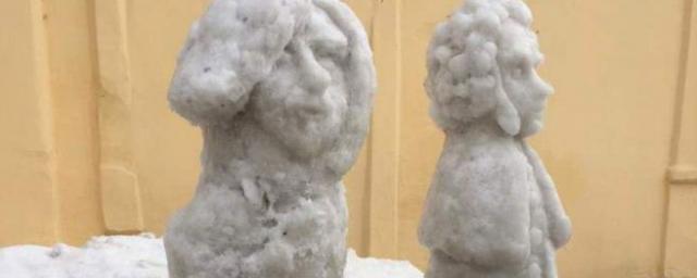 Калужский скульптор создал снежные фигуры русских классиков