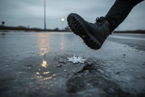 Спасатели предупреждают жителей Курганской области: выходить на жёлтый лёд категорически запрещено