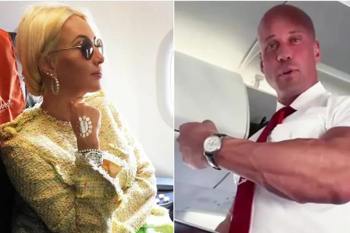 Лера Кудрявцева восхитилась одним из стюардов на борту российского самолета