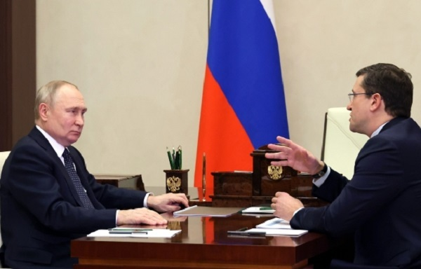 Владимир Путин поддержал кандидатуру Глеба Никитина на предстоящих выборах губернатора Нижегородской области