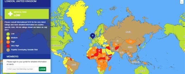 Эксперты представили карту самых опасных стран для туристов