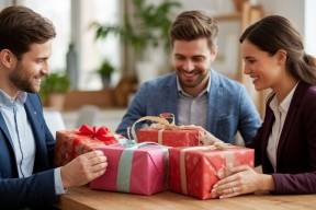 Исследование: Две трети жителей России обмениваются поздравлениями и подарками с коллегами по работе в праздничные дни