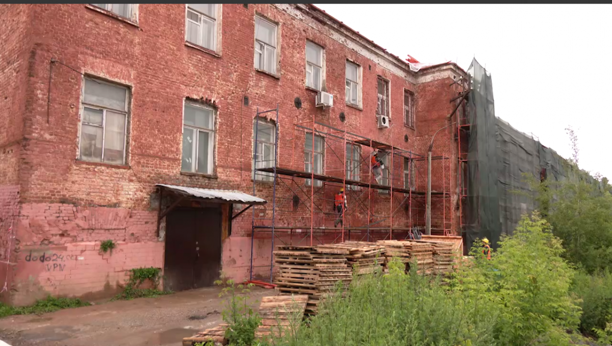 В Красноармейске Городского округа Пушкинский проводится капремонт объекта культурного наследия