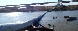 Власти НАО: На реке Лекейю не произошло загрязнения из-за сбитого льдами нефтепровода