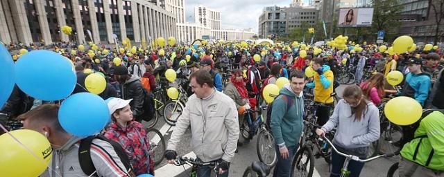 Велопарад в Москве собрал рекордные 40 тысяч участников