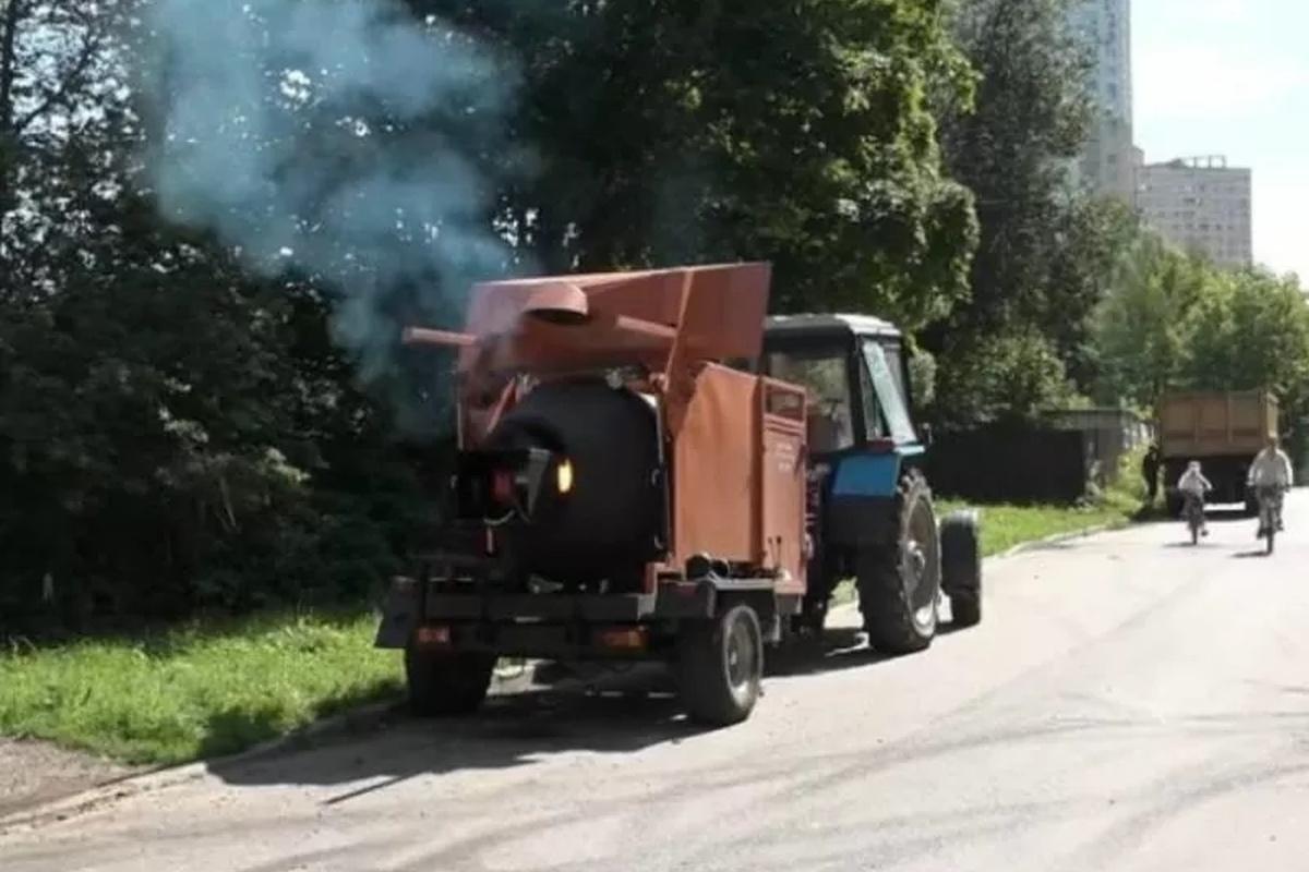 В городском округе Пушкино появилась техника, которая борется с ямами на дорогах
