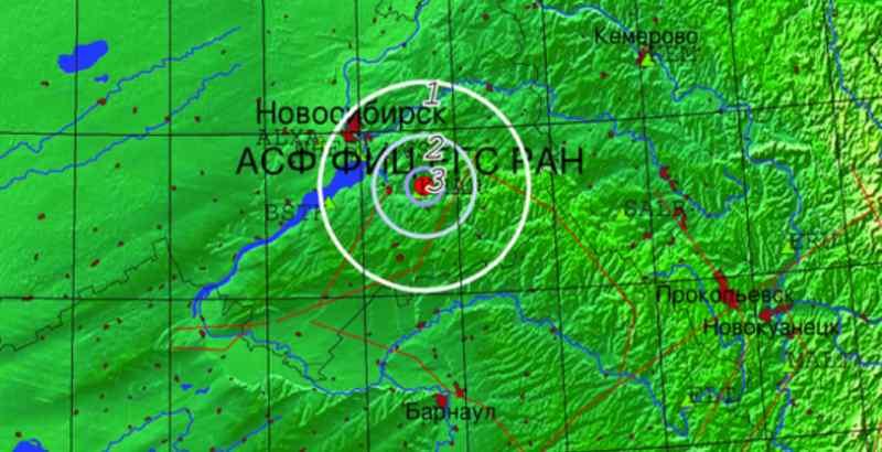 Под Новосибирском произошло землетрясение в три балла