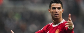 Manchester United forward Cristiano Ronaldo left the stadium before the end of the match against Tottenham