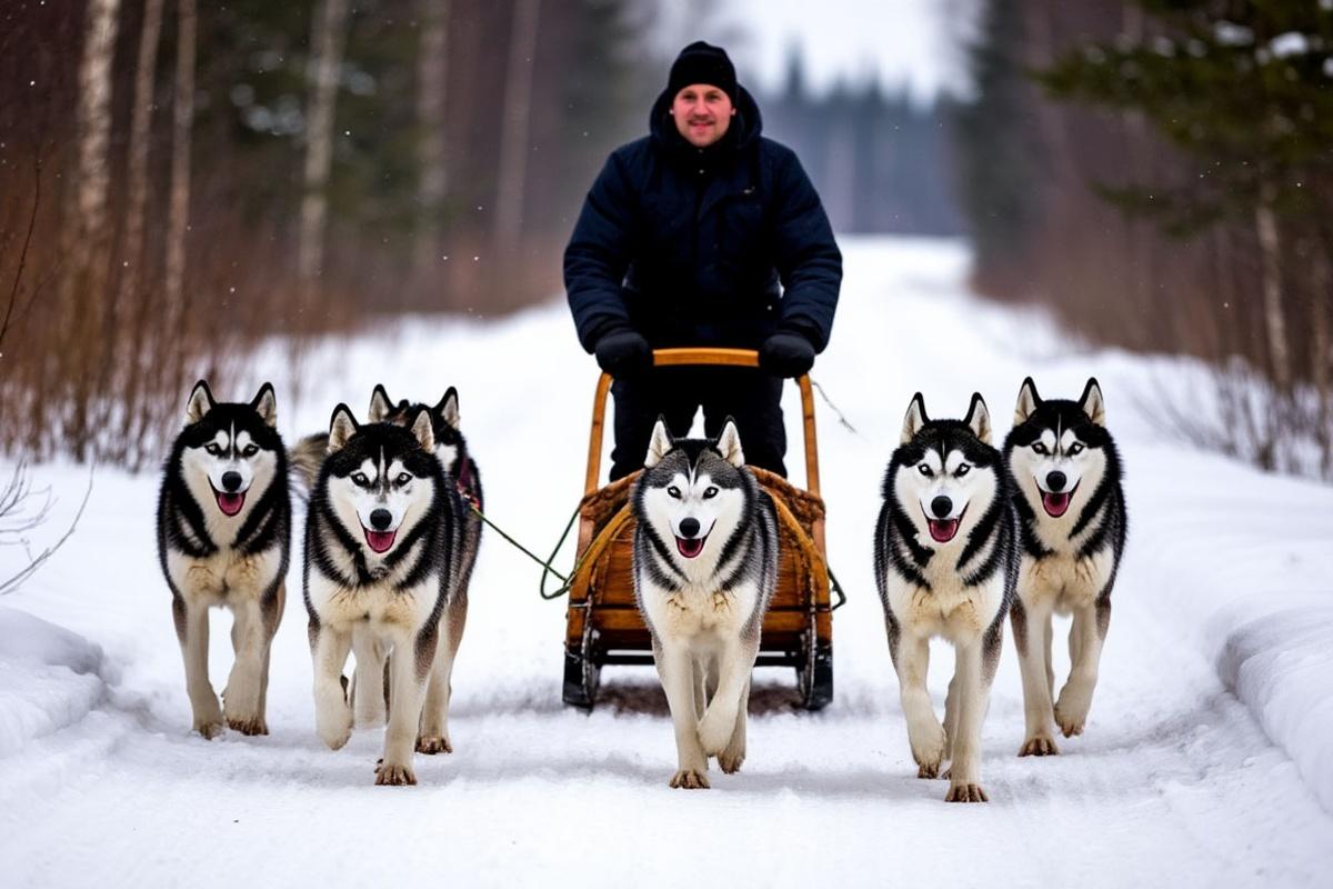 В Петербурге на выбор есть несколько мест, где проехаться на собачьей упряжке