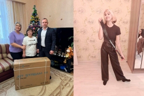 Сопредседатель ВАРМСУ Ирина Гусева в рождественскую неделю передала девочкам из Тульской области спортивные подарки