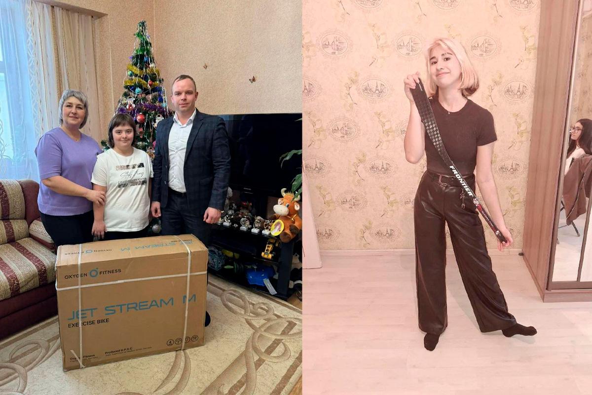 Сопредседатель ВАРМСУ Ирина Гусева в рождественскую неделю передала девочкам из Тульской области спортивные подарки