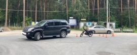 16-летний новосибирец на мотоцикле попал в ДТП с Тoyota Land Cruiser