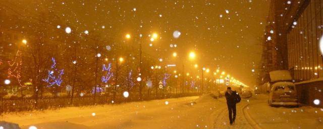 В Йошкар-Олу пришёл умеренный снегопад