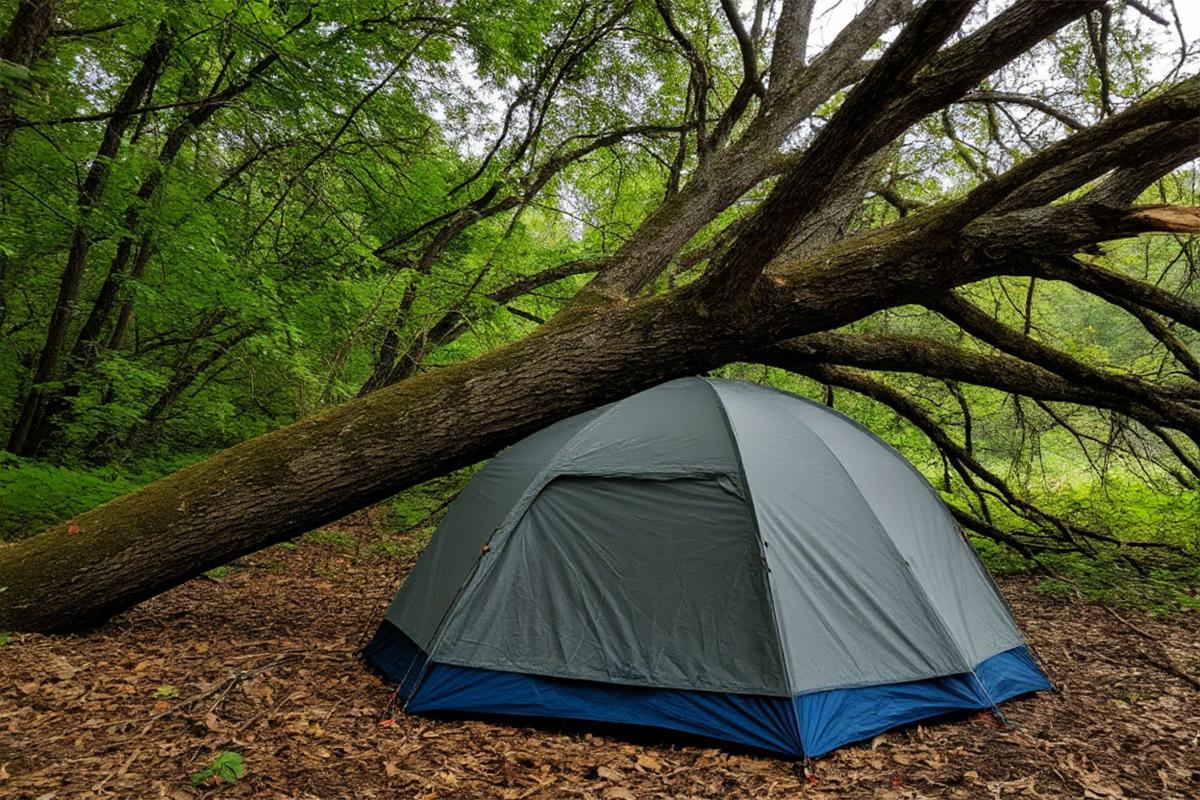 В Самаре ураганный ветер повалил дерево на палатку с людьми, есть погибшие
