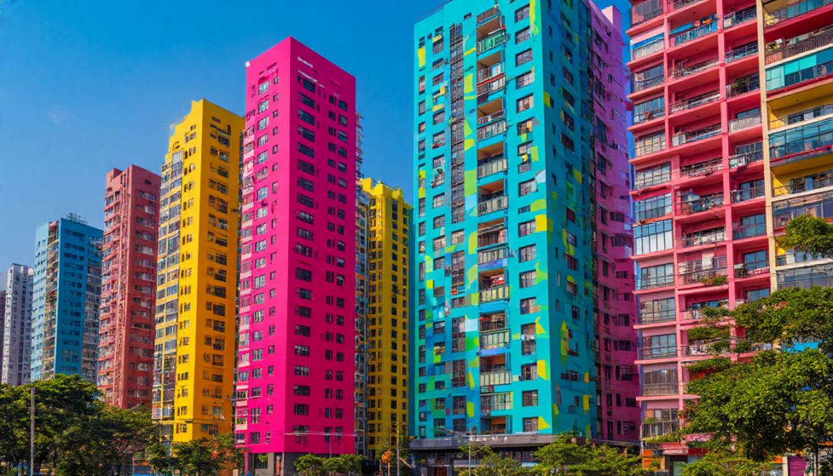 Депутаты предложили раскрасить дома хрущевской постройки в яркие цвета