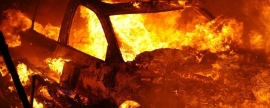 70-летний ростовчанин сжег свою «десятку», уронив зажигалку в салоне