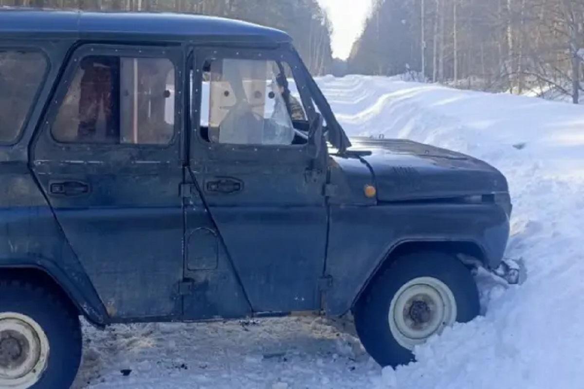 В Мордовии в результате столкновения УАЗ с сугробом пострадала женщина