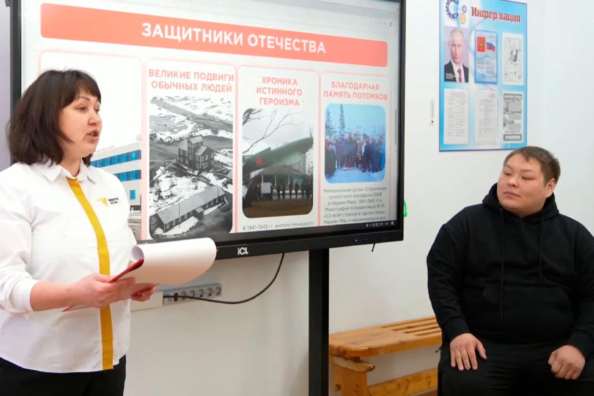 Глава НАО Ирина Гехт рассказала о встрече участника СВО с учащимися Ненецкого профессионального училища