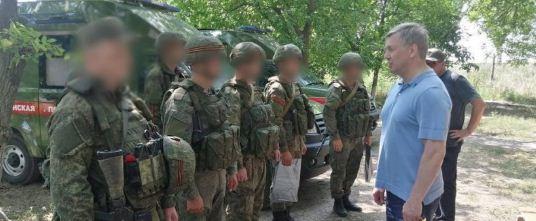 Глава Ульяновской области Русских провел встречу в Донбассе с десантниками 31-й бригады