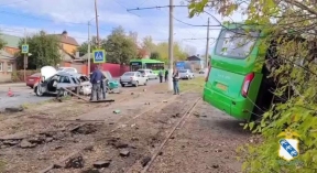 Семь человек пострадали в массовом ДТП в Курске