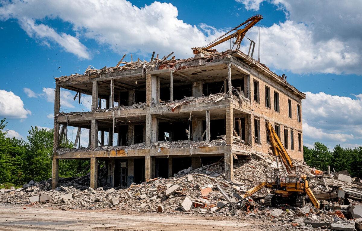 Глава городского округа Пушкинский Максим Красноцветов: В Пушкино продолжается снос дома №47/1