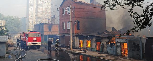 На месте пожара в Ростове обнаружили мину времен ВОВ