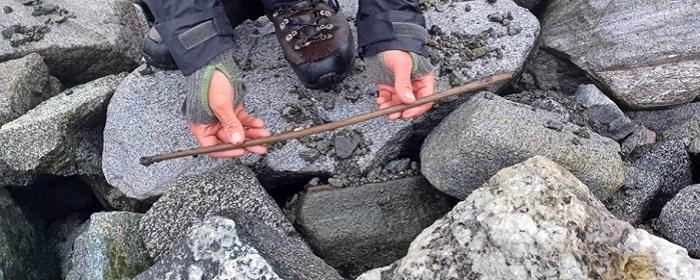 Археологи обнаружили в Норвегии стрелу, пролежавшую во льдах 4000 лет