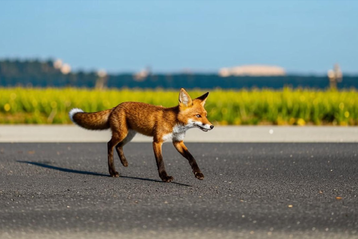 Лиса помешала сесть самолету «России» в Санкт-Петербурге