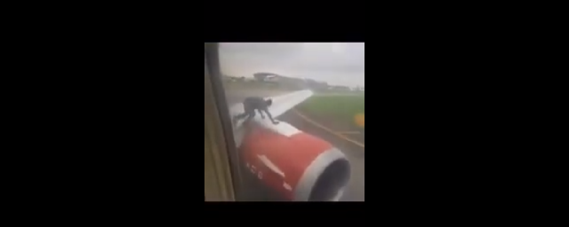 В Нигерии мужчина собрался улететь в Гану на крыле самолета