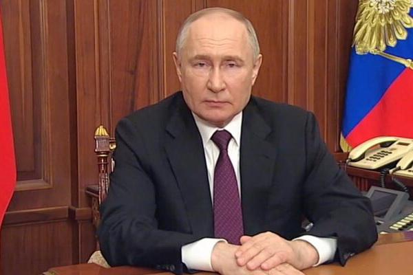Путин (военный преступник) обратился к россиянам (страна-террорист) после публикации ЦИК итогов выборов