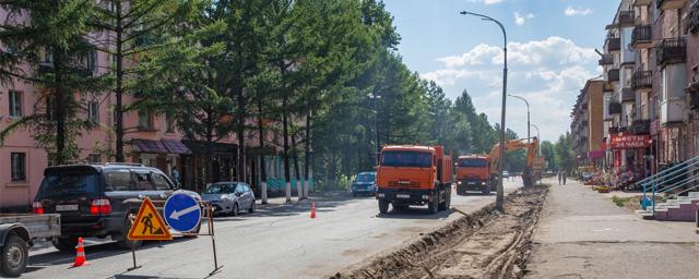 В Кызыле расширяют проезжую часть улицы Ленина