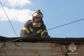 В Запорожье огонь убил человека